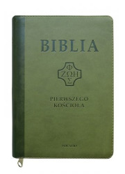 Biblia Pierwszego Kościoła ciemno-zielona - okładka książki
