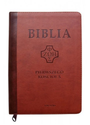 Biblia Pierwszego Kościoła kasztanowa - okładka książki