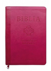 Biblia Pierwszego Kościoła pu różowa - okładka książki