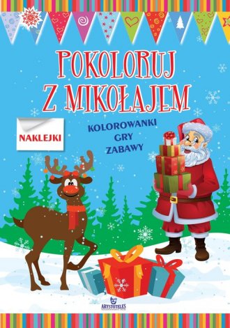 Pokoloruj z Mikołajem - okładka książki