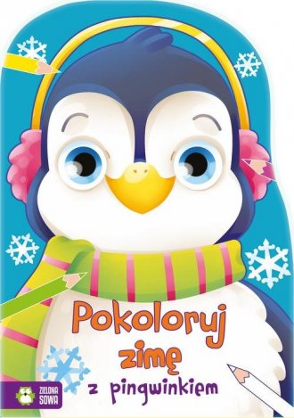Pokoloruj zimę z pingwinkiem - okładka książki