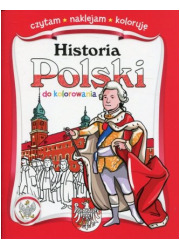 Historia Polski do kolorowania - okładka książki