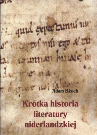 Krótka historia literatury niderlandzkiej - okładka książki