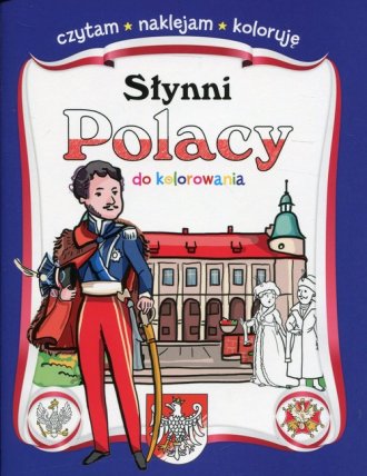 Słynni Polacy do kolorowania - okładka książki