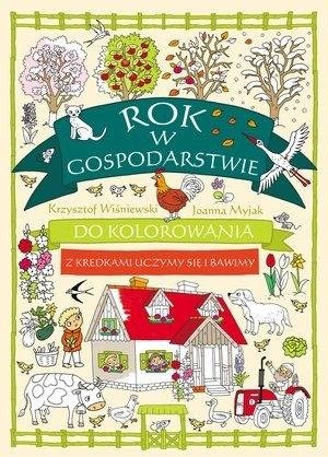 Rok w gospodarstwie do kolorowania - okładka książki