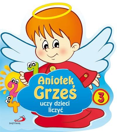 Aniołek Grześ uczy dzieci liczyć - okładka książki
