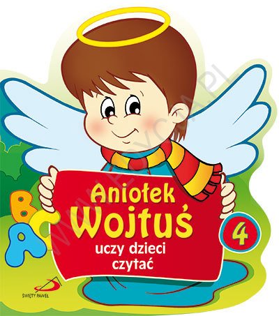Aniołek Wojtuś uczy dzieci czytać - okładka książki
