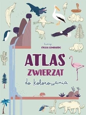 Atlas zwierząt do kolorowania - okładka książki