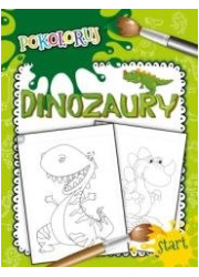 Dinozaury. Pokoloruj - okładka książki