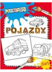 Pojazdy. Pokoloruj - okładka książki