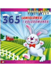 365 łamigłówek i kolorowanek - okładka książki