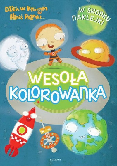 Heniś. Wesoła kolorowanka z naklejkami - okładka książki