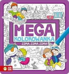 Megakolorowanka. Zima, zima, zima - okładka książki