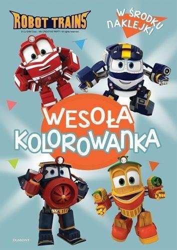 Robot Trains. Wesoła kolorowanka - okładka książki