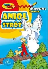 Kolorowanka z zabawami. Anioł Stróż - okładka książki