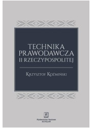 Technika prawodawcza II Rzeczypospolitej - okładka książki