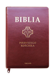Biblia Pierwszego Kościoła (burgundowa) - okładka książki
