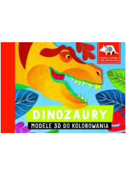 Dinozaury. Modele 3D do kolorowania - okładka książki