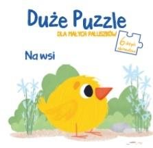 Duże puzzle dla małych paluszków - okładka książki