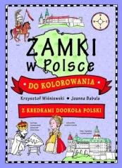 Zamki w Polsce do kolorowania - - okładka książki