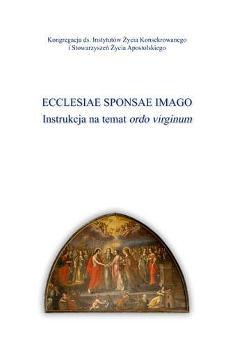 Ecclesiae Sponsae Imago. Instrukcja - okładka książki