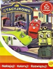 Stacyjkowo. Naklejaj! Koloruj! - okładka książki