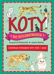 Koty do kolorowania - okładka książki