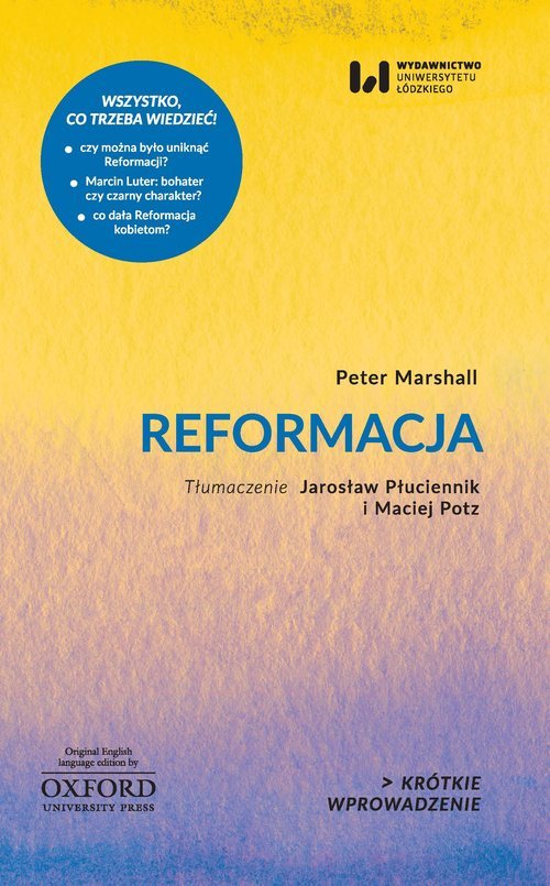 Reformacja. Krótkie Wprowadzenie - okładka książki