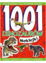 1001 dinozaurów Naklejki - okładka książki