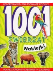 1001 zwierząt Naklejki - okładka książki