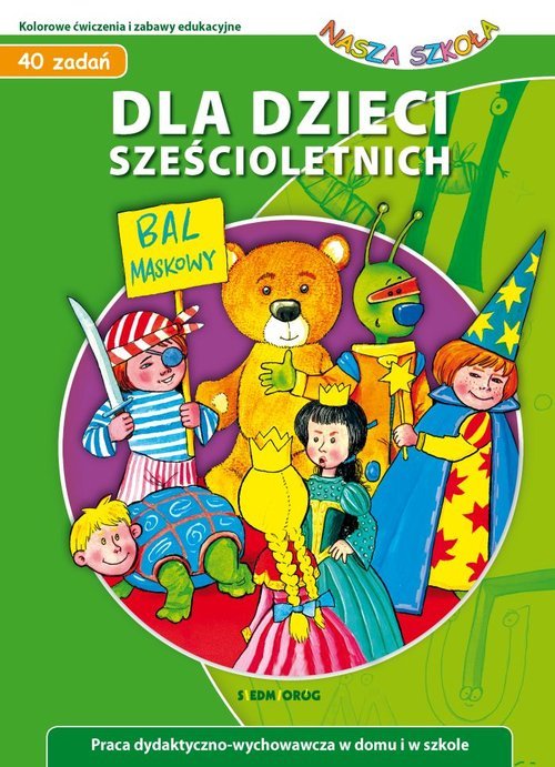 40 zadań dla dzieci sześcioletnich - okładka książki