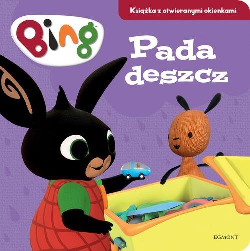 Bing Pada deszcz. Książka z otwieranymi - okładka książki