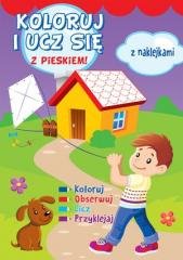 Koloruj i ucz się z pieskiem - okładka książki