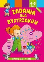 Zadania dla bystrzaków 4-5 lat - okładka książki