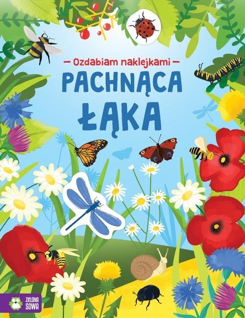 Ozdabiam naklejkami. Pachnąca łąka - okładka książki