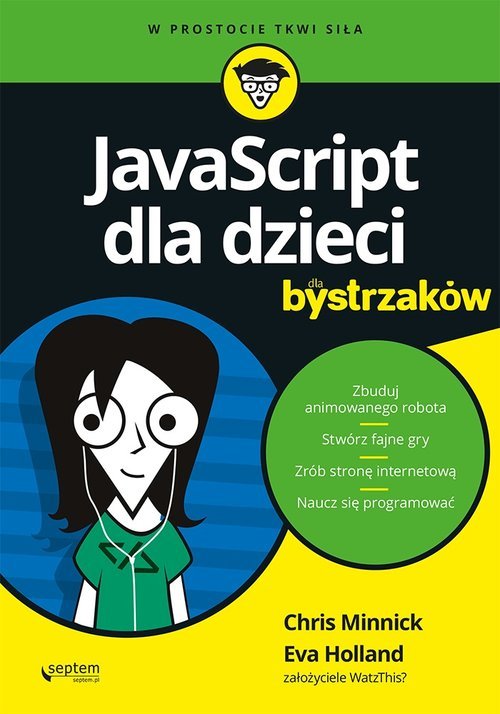 JavaScript dla dzieci dla bystrzaków. - okładka książki