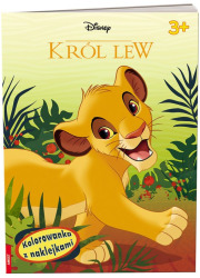 Król Lew. Kolorowanka z naklejkami - okładka książki