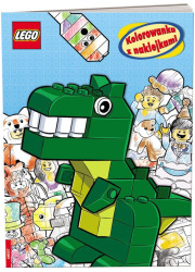 LEGO Iconic. Kolorowanka z naklejkami - okładka książki