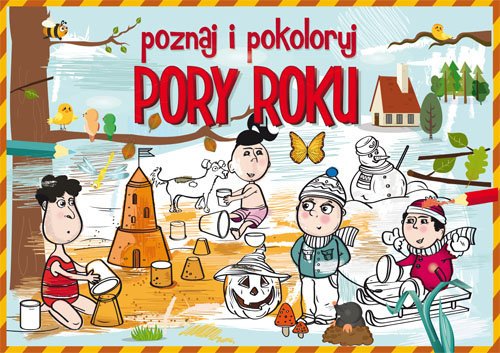 Poznaj i pokoloruj. Pory roku - okładka książki