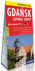Premium! map Gdańsk, Gdynia, Sopot - okładka książki