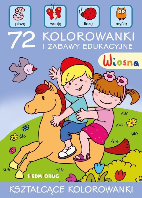 Wiosna 72 kolorowanki i zabawy - okładka książki