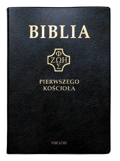 Biblia Pierwszego Kościoła czarna - okładka książki