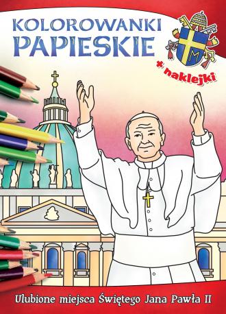 Kolorowanki papieskie. Ulubione - okładka książki