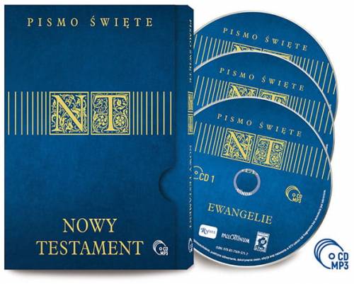 Nowy Testament- 3 płyty CD MP3 - pudełko audiobooku
