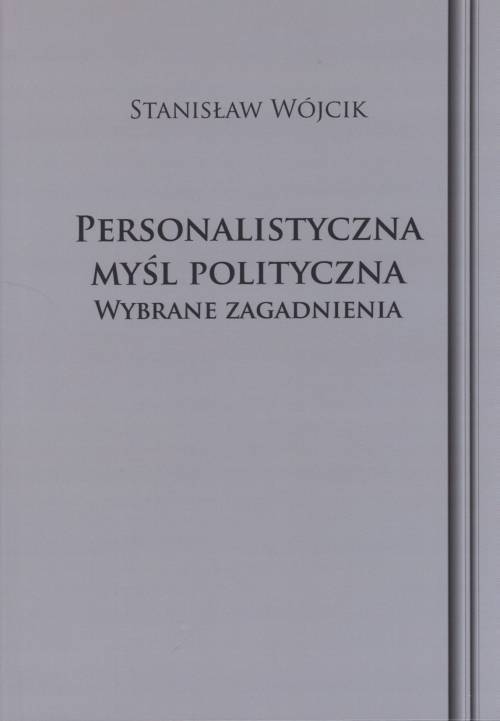 Personalistyczna myśl polityczna. - okładka książki
