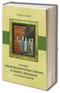 Zasada nieretroaktywności prawa - okładka książki