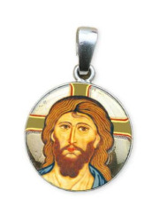 Medalion Chrystus Pantokrator - zdjęcie dewocjonaliów