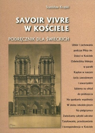 Savoir vivre w Kościele. Podręcznik - okładka książki
