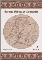 Scripta Biblica et Orientalia 2 - okładka książki
