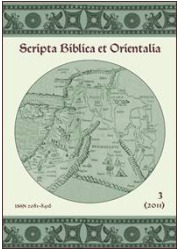 Scripta Biblica et Orientalia 3 - okładka książki